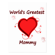 World's Greatest  mommy Postcards
