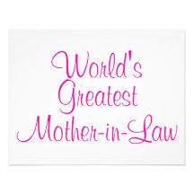 Worlds Greatest Mother In Law Custom Invite