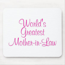 Worlds Greatest Mother In Law Mousepad