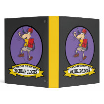 WORLDS GREATEST MOUNTAIN CLIMBER CARTOON VINYL BINDERS