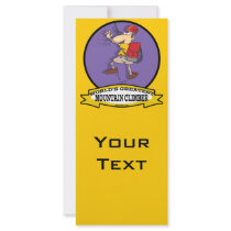 WORLDS GREATEST MOUNTAIN CLIMBER CARTOON RACK CARDS