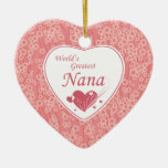 World's greatest nana pink cherry blossom ornament