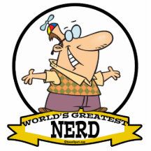 WORLDS GREATEST NERD II CARTOON ACRYLIC CUT OUT