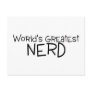 Worlds Greatest Nerd Post Cards