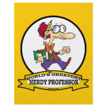 WORLDS GREATEST NERDY PROFESSOR CARTOON CUSTOM FLYER