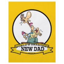 WORLDS GREATEST NEW DAD CARTOON FULL COLOUR FLYER