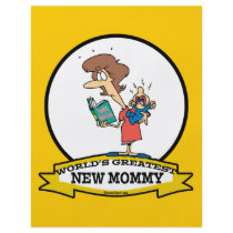WORLDS GREATEST NEW MOMMY CARTOON FLYER DESIGN