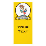 WORLDS GREATEST NEW MOMMY CARTOON CUSTOMIZED RACK CARD