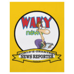 WORLDS GREATEST NEWS REPORTER MEN CARTOON flyers