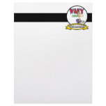 WORLDS GREATEST NEWS REPORTER MEN CARTOON letterhead