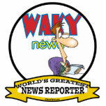 WORLDS GREATEST NEWS REPORTER MEN CARTOON photo sculptures