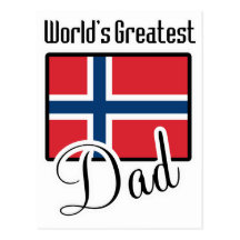 World's Greatest Norway Dad Postcard