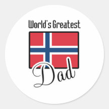 World's Greatest Norway Dad Sticker