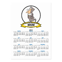 WORLDS GREATEST NUN CARTOON BUSINESS CARD TEMPLATES