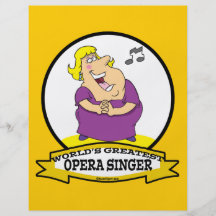 WORLDS GREATEST OPERA SINGER FAT LADY CARTOON FULL COLOR FLYER