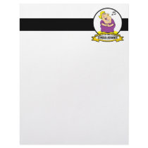 WORLDS GREATEST OPERA SINGER FAT LADY CARTOON LETTERHEAD