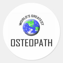 World's Greatest Osteopath Round Sticker