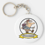 WORLDS GREATEST OUTDOORSMAN MEN CARTOON KEYCHAIN