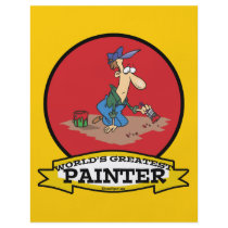 WORLDS GREATEST PAINTER MEN CARTOON FLYER DESIGN
