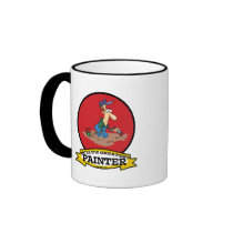 WORLDS GREATEST PAINTER MEN CARTOON COFFEE MUGS