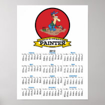 WORLDS GREATEST PAINTER MEN CARTOON POSTER