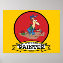 WORLDS GREATEST PAINTER MEN CARTOON POSTERS
