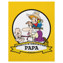 WORLDS GREATEST PAPA MEN CARTOON FULL COLOR FLYER