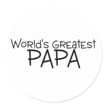 Worlds Greatest Papa Stickers
