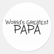 Worlds Greatest Papa Stickers