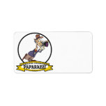 WORLDS GREATEST PAPARAZZI II MEN CARTOON ADDRESS LABEL