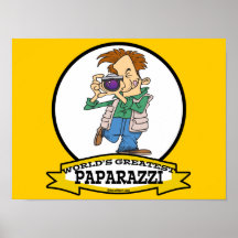 WORLDS GREATEST PAPARAZZI MEN CARTOON PRINT