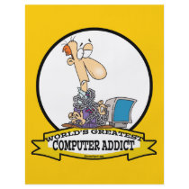 WORLDS GREATEST PC COMPUTER ADDICT CARTOON FLYER