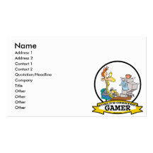 WORLDS GREATEST PC GAMER TEEN CARTOON BUSINESS CARD TEMPLATES
