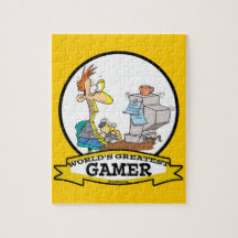 WORLDS GREATEST PC GAMER TEEN CARTOON PUZZLE