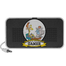 WORLDS GREATEST PC GAMER TEEN CARTOON PORTABLE SPEAKER