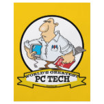 WORLDS GREATEST PC TECH MEN CARTOON FULL COLOR FLYER