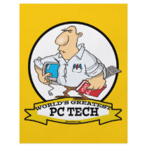 WORLDS GREATEST PC TECH MEN CARTOON FULL COLOR FLYER