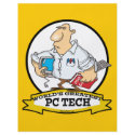 WORLDS GREATEST PC TECH MEN CARTOON flyers