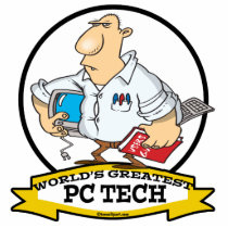 WORLDS GREATEST PC TECH MEN CARTOON CUT OUT