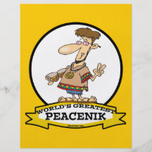 WORLDS GREATEST PEACENIK CARTOON FLYER