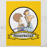 WORLDS GREATEST PEDIATRICIAN MEN CARTOON FLYERS