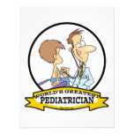 WORLDS GREATEST PEDIATRICIAN MEN CARTOON CUSTOM ANNOUNCEMENT