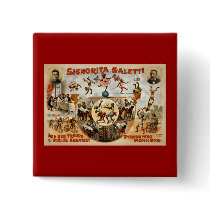 World's Greatest Performing Monkeys 1892 Button