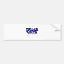 World's Greatest Pharmacist Bumper Sticker