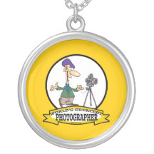 WORLDS GREATEST PHOTOGRAPHER II MEN CARTOON PERSONALIZED NECKLACE