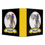 WORLDS GREATEST PILOT MEN CARTOON binders