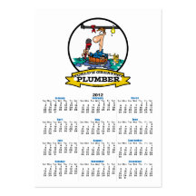 WORLDS GREATEST PLUMBER IV MEN CARTOON BUSINESS CARD