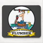 WORLDS GREATEST PLUMBER IV MEN CARTOON MOUSE PADS