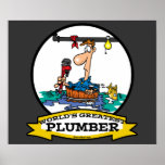 WORLDS GREATEST PLUMBER IV MEN CARTOON PRINT