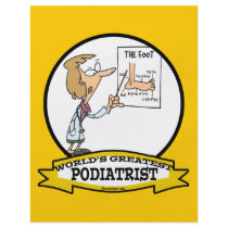 WORLDS GREATEST PODIATRIST WOMEN CARTOON FULL COLOR FLYER